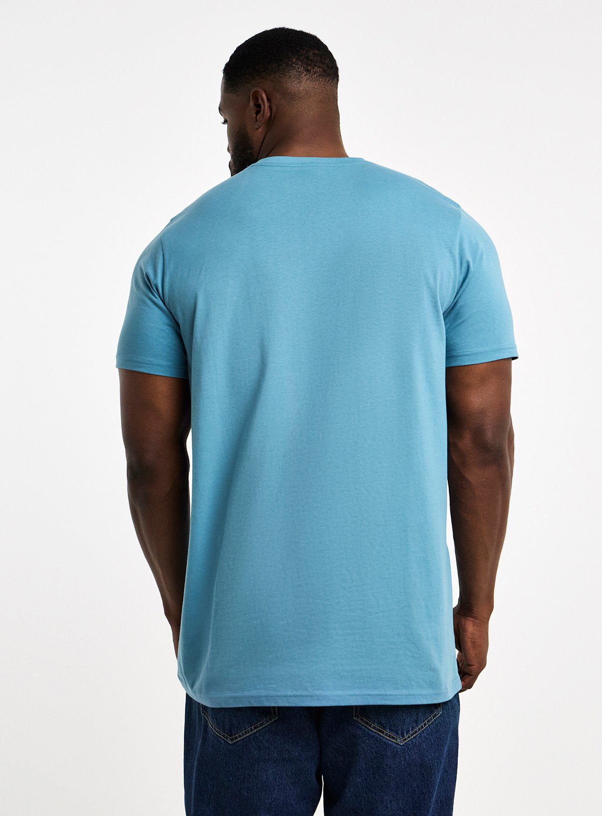 JACAMO 5 Pack Crew Neck T-Shirt Extra Long 1XL - Image 2 thumbnail